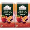 Ahmad Tea of London Peach & Passion Fruit Tea Bags 20's Box (Confezione da 2)