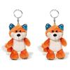 NICI Portachiavi Forest Friends Fox Finolin, 10 cm, 39870 (Confezione da 2)