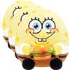 Zuru Snackles, peluche personaggio SpongeBob Squarepants da 13 cm di ZURU, peluche con accessorio snack (assortimento casuale) (Confezione da 3)