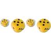 BLUE SKY - Ditale gigante - Gioco all'aperto - 046523 - Giallo - Schiuma - Giocattolo per bambini - 16 cm - Da 3 anni (Confezione da 2)