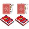 Dal Negro Carte da Gioco Poker San SIRO Rosso, Colore Rossa, 048008.03 (Confezione da 2)