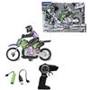 Lexibook, Moto Fuoristrada radiocomandata Crosslander®, Fino a 12 km/h, Equilibrio Perfetto, Effetti Luce, sbandate pazzesche, accelerazione Rapida, Telecomando ergonomico, Ricaricabile, RC18LXB