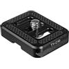 Sirui TY-C10 Piastra a sgancio rapido (alluminio, 1/4, 30x38mm, 15g, compatibile Arca-Swiss) Nero