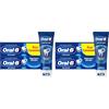 Oral-B Dentifricio Advanced Rigenera Smalto 2x75ml, Dentifricio Oral B Rigenera Smalto Denti, Protezione Carie Per Uso Quotidiano, Pulizia Denti Efficace Sapore Menta Piperita e Eucalipto