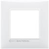 VIMAR 14642.AB.01 PLANA Placca 2 moduli in tecnopolimero, materiale antibatterico, 8x8x0.9 cm, bianco (Confezione da 6)