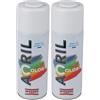 AREXONS RXS112 3960 Acrilcolor, Bianco Opaco, 400 ml spray (Confezione da 2)