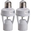 Brennenstuhl 1179910 Porta Lampada con Rilevatore di Movimento 360 Bianco (Confezione da 2)