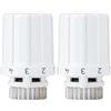 Honeywell Home Testa Termostatica con Impugnatura Facile, Connessione M30 x 1.5, Bianca (Confezione da 2)