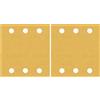 Bosch Professional 10x Carte abrasive Expert C470 con 6 fori (per Legno duro, Vernice su legno, 115x107 mm, Grana 180, accessorio Levigatrice orbitale) (Confezione da 2)