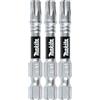 Makita E-00876 Impact XPS T30 Torx 2 Power Bit, 3/pk