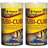 Tropical TUBI CUBI 100ml / 10g - Alimento naturale sotto forma di grumi, dedicato a pesci onnivori e carnivori (Confezione da 2)