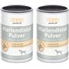 GRAU - l'originale - Cardo mariano puro al 100% in polvere, protegge il fegato, contribuisce al rinnovamento cellulare, confezione da 2 (1 x 120 g), alimento complementare per cani
