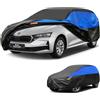 GUNHYI Telo Copriauto Impermeabile e Traspirante,Telo Copri Auto per Skoda Octavia Combi, Nero Blu Telone per auto da Garage Completo per la Protezione Dalla Pioggia e Dalla Polvere.