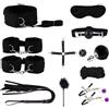 Hlimind Kit di Bondage, Ensemble di Bondage SM, Giocattoli per Adulti - Menotti, cinghie, piume, Ensemble di Giocattoli erotici