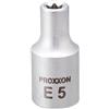 Proxxon E-Type Torx Bit Socket 1/4 E5 No. 83790 NUOVO