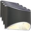 Briloner - Lampade solari per esterni, lampada da parete a LED per esterni, lampada da parete giardino, cortile, terrazzo, lampada solare per esterni con batteria, accensione e spegnimento automatico