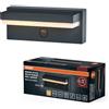 OSRAM Applique solare a LED Endura Style Robust, 2,5 W, bianco caldo 3000 K, 180 lm, USB, sensore PIR, 1 mese