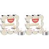 Bolsius True Scents Tealights Profumati in Aluminium Cup - Fragranza Vaniglia - Set di 36 Pezzi - Colore Crema - Lunga Durata di 4 Ore - Candele Decorative - Cera - Senza Fumo - Valentino