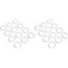 WENKO ganci tenda doccia F. 12PCS grande trasparente (Confezione da 2)
