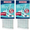 Leifheit 57501 Micro Duo Testa del Mocio Turchese, Bianco (Confezione da 2)