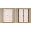 Soleil d'ocre Celia Coppia di tendine, da 60 x 160 cm, di colore cachi (Confezione da 2)