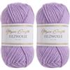 Utopia Crafts 100% lana vergine 50 g (lavanda) (Confezione da 2)