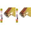 SISER Holographic Gold Oro, 30cm x 0,5mt, Vinile Termotrasferibile Termoadesivo Olografico per la Personalizzazione dei Tessuti, Abbigliamento e Accessori, Hobby Creativi, Facile da Tagliare