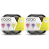 Koala 6620NN01 - Stampo per Il Ghiaccio per Gin Tonic, Colore Nero (Confezione da 2)