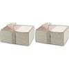 Wenko 64521100 Balance M - Contenitore morbido con finestra, 55 x 20 x 40 cm, colore: tortora (Confezione da 2)