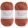 Utopia Crafts 100% lana vergine 50 g (terracotta Clay) (Confezione da 2)