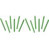 INNSPIRO Bastoncini di polo in legno standard verde 50U per fai da te, artigianato, fai da te, decorazione e progetti Artigianato per bambini (Confezione da 2)