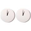 Artemio - Orologio Tondo da Decorare, 30 cm, Colore: Bianco (Confezione da 2)