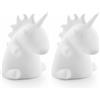 InnovaGoods - Lampada LED Unicorno Multicolor, Sicura per Bambini, Ideale come Luce Antibui Notturna, Non si Surriscalda, RGB LED, Bianco, Gomma, Unitalla (Confezione da 2)