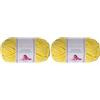 Utopia Crafts Filato Grosso in Ciniglia per Uncinetto e Ferri - Gomitolo da 100 g - 60 m - Lemon Yellow Filo Chunky Morbido e Facile da Lavorare - Lavabile in Lavatrice (Confezione da 2)