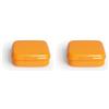 Excelsa Take Away Contenitore Porta Panino, Polipropilene, Arancio, 15x15x5 cm (Confezione da 2)