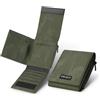 VULKIT Portafoglio da uomo con blocco RFID, minimalista, multipiega, leggero, per oltre 20 carte, contanti, banconote, Verde mimetico., Minimalista