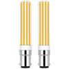 ZHENMING 8 W, B15D, dimmerabile, AC230 V, 780 lm, luce bianca calda, 2700 K, ricambio per lampadine alogene da 80 W, per lampada da terra, plafoniera, lampada da parete, 2 pezzi