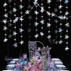 SHOFUL Ghirlanda di carta a quattro angoli abbaglianti con stelle scintillanti, 12 m, decorazione per matrimoni, baby shower, compleanno