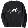 Siberian Husky Funny Apparel Siberian Husky Heartbeat Gift Felpa