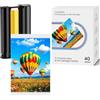 LCL Carta Foto 10x15cm per Amber M100/M200 (DHP512/DHP513) | 40 Fogli + 1 Cartucce |Kit Ricarica Stampa a Sublimazione Termica |Resistente all'Acqua & Ossidazione |Pronto per Cornici/Scrapbook/Display