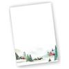 zartbesaitet.com Schöne Produkte aus Pap Carta da lettere invernale DIN A4 (20, Winterland)