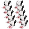 BETCKEY - 10 Rotoli Etichette DK-22251, 62mm x 15.24m, Rosso/nero su Bianco, 10 Etichette a Lunghezza Continua, Rosso/Nero su Bianco per Stampanti di Etichette Brother QL