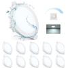 Gr4tec Faretti LED da Incasso per Cartongesso, 6W Faretti LED Soffitto Orientabili Luce Fredda 6500K, Faretto led Incasso Ultrasottili, IP65 Luci da Soffitto para Bagno Cucina, Foro 68-80mm, Set di 10