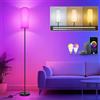 HANDSONIC Lampada da terra a LED, WIFI RGBCW, 9 W, E27, dimmerabile, lampada da terra con app, funziona con Alexa e Google Assistant, modalità fai da te, modalità musica e funzione temporizzazione