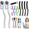 Ateweita Set Spazzole per Pulizia Angoli, Setole Dure per Fughe, Spazzola per Fessure per Pavimenti in Gres, Cucina, Bagno, Finestre, Veicolo, WC (26cm*15)