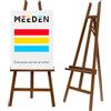 MEEDEN Cavalletto in Legno: cavalletto Regolabile per insegne, Un cavalletto per Pittura su Tela Fino a 152,4 cm, Ideale per artisti e Adulti, Disegno Poster - Noce