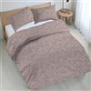 Riad Arredo Set Copripiumino Morbido 100% Puro Cotone Italiano - Parure Sacco Piumino con Federe Made in Italy (Minimal Beige, Piazza e Mezzo 200x240 + 1 federa 52x82)