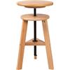 DJAR Sgabello da disegno in legno, sedia regolabile in legno di faggio, supporta 81,6 kg, per casa, studio, cucina o ufficio, naturale