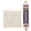 Garneck Mesusa - Pergamena Mezuzah, amuleto ebraico, decorazione per porta, portafortuna, Gerusalemme Israele, decorazione ebraica, articolo religioso Feng Shui, ciondolo da parete