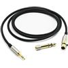 ABLET Cavo di aggiornamento audio di ricambio compatibile con AKG K240, K240S, K240MK II, Q701, K702, K141, K171, K181, K271s, K271 MKII, M220, Pioneer HDJ-2000, cuffie da 1,2 metri
